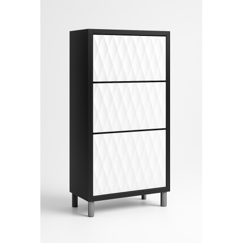 mueble zapatero alto y estrecho estilo contemporáneo