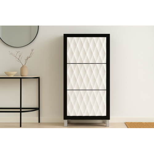 zapatero moderno R-10 con frentes de rombos lacados