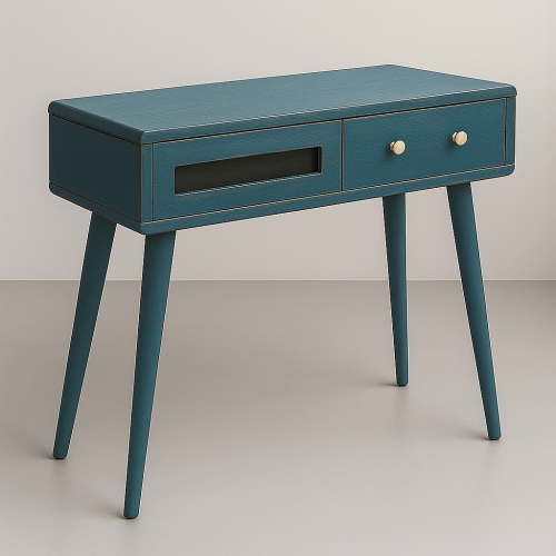 mueble consola C-10 azul vintage