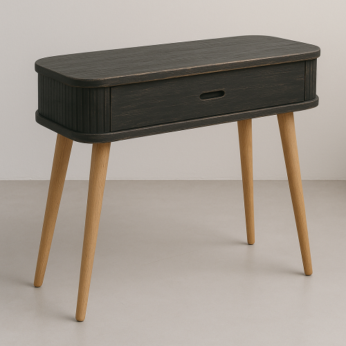 mueble  consola W-10 negro veta