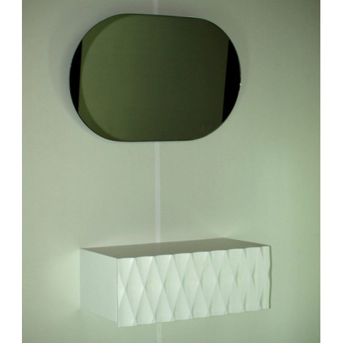 Mueble recibidor Colibrí lacado blanco