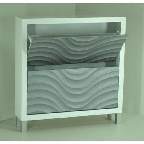 Mueble Zapatero mod. Ondas, abierto.