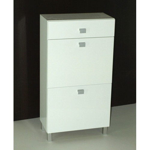 Mueble Zapatero Liso lacado en blanco