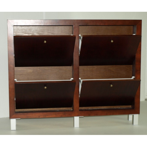 Mueble Zapatero liso 4 portones abatibles.